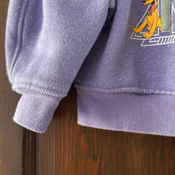 Disney 100 Purple Kids Sweater with Mickey and Friends - Picture 3 of 10